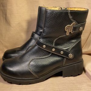 Milwaukee leather ankle riding boots
